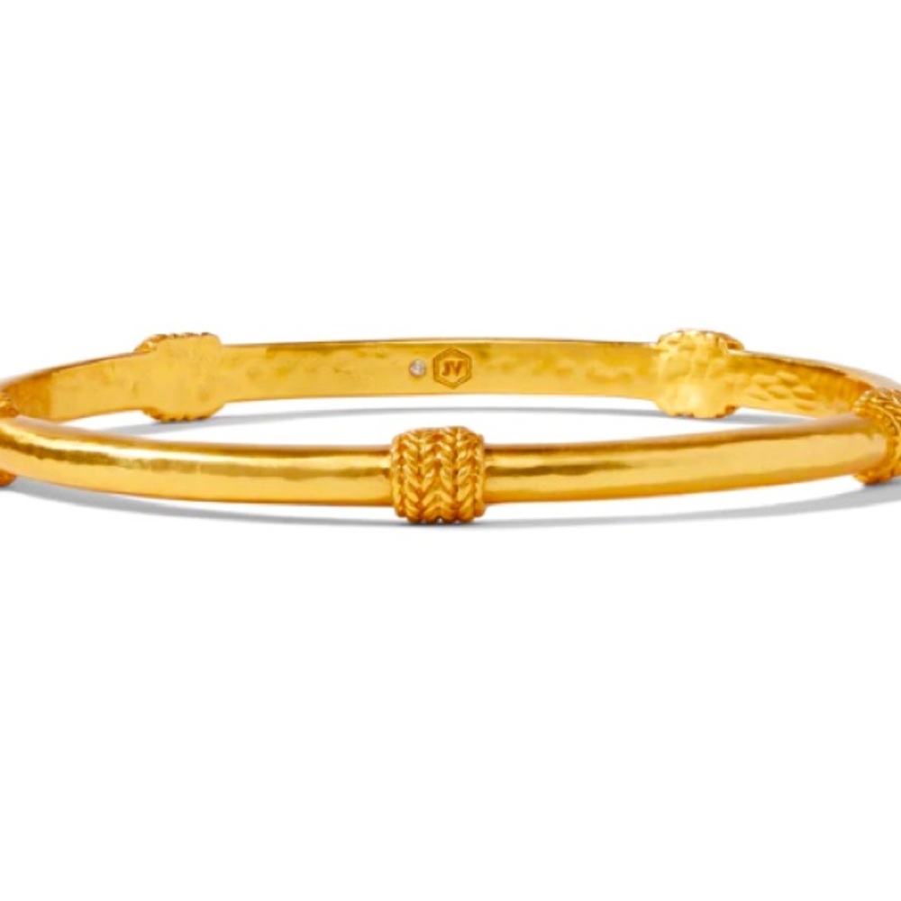 NWT Julie Vos 24k gold Windsor bangle.